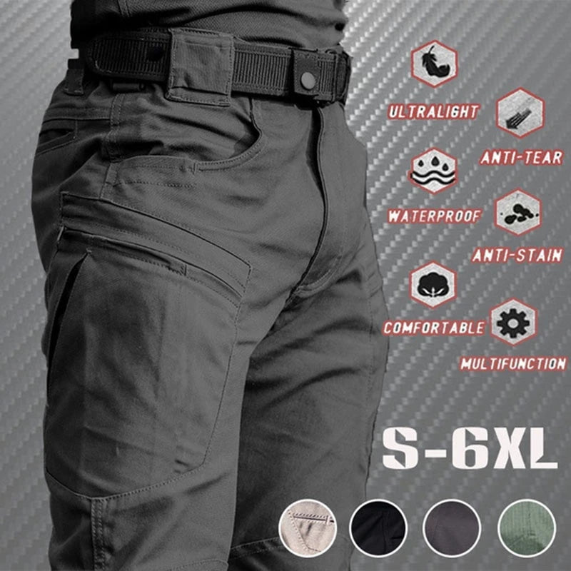 Men's Tactical Cargo Pants – Lightweight Multi-Pocket Outdoor Hiking Trousers