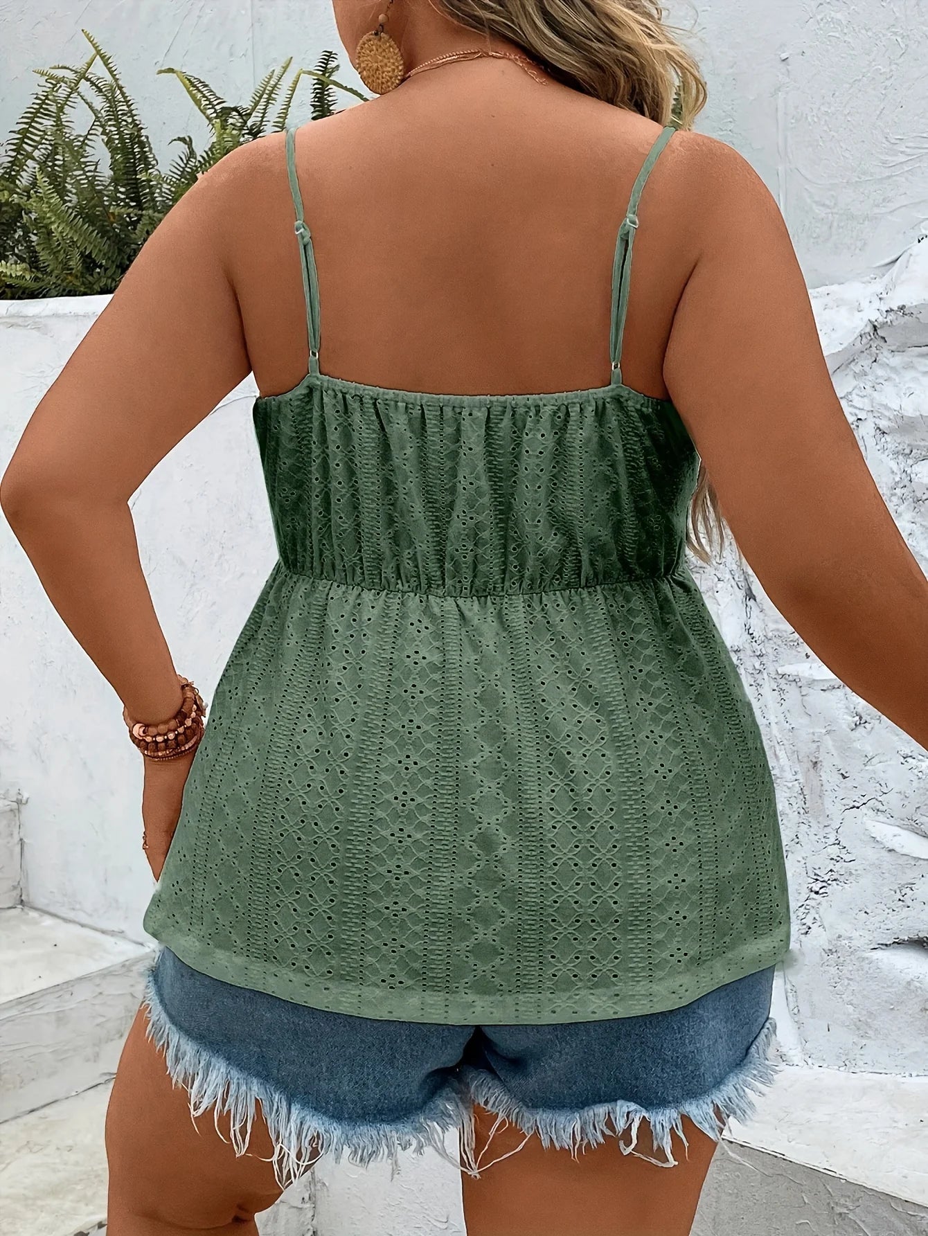 Womens Elegant V-Neck Strap Dress, Plus Size, Monochromatic, Stylish Large Size, Women's Clothing