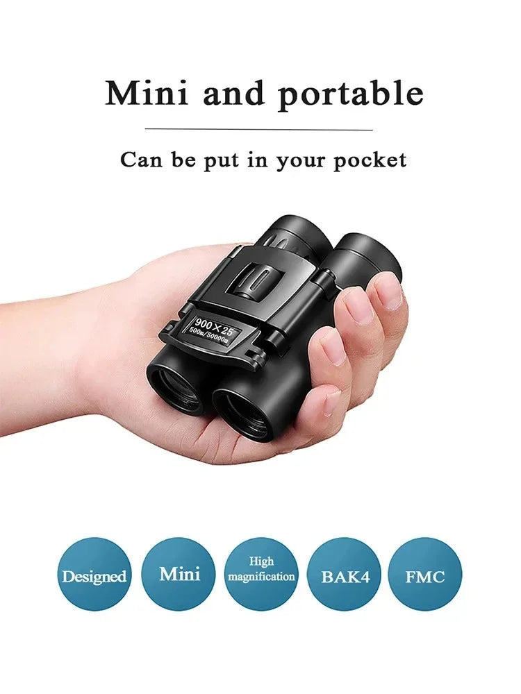 Night Vision HD Binoculars — High Magnification with BAK4 Prism & Phone Clip