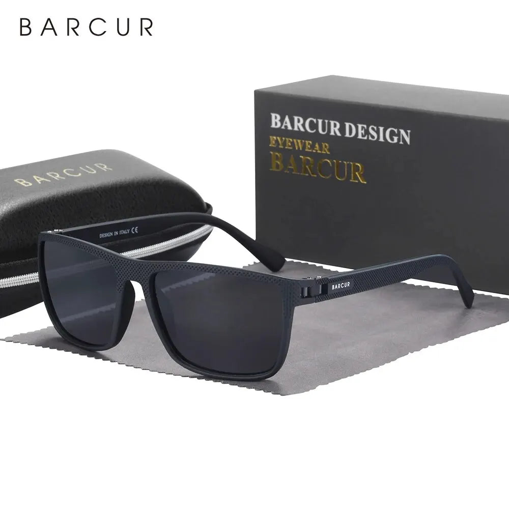 BARCUR TR90 Polarized Sunglasses – UV400 Lightweight Sport Frame