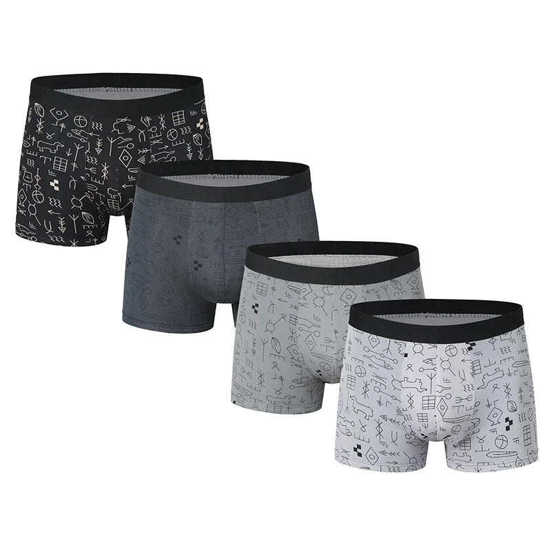 Men's Printed Boxer Shorts – 4-Pack or 10-Pack