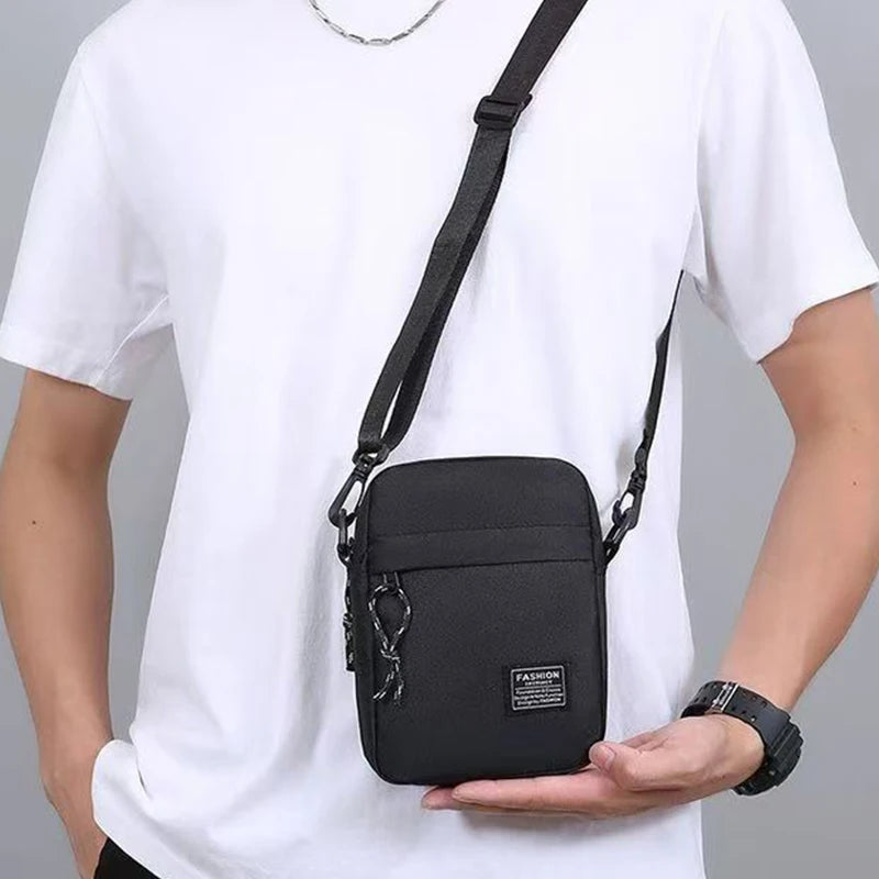 Oxford Fabric Crossbody Shoulder Bag — Lightweight Unisex Satchel for School & Daily Use