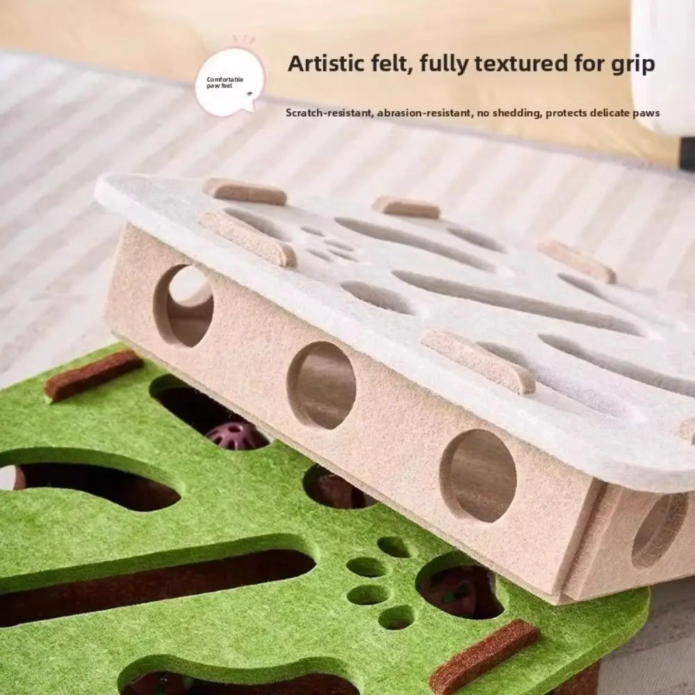 Cat Puzzle Scratch Box with Balls