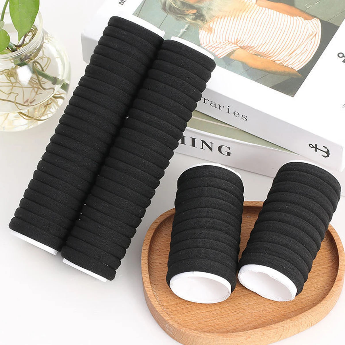 Women's Elastic Hair Bands – High Stretch, Multi-Color Pack