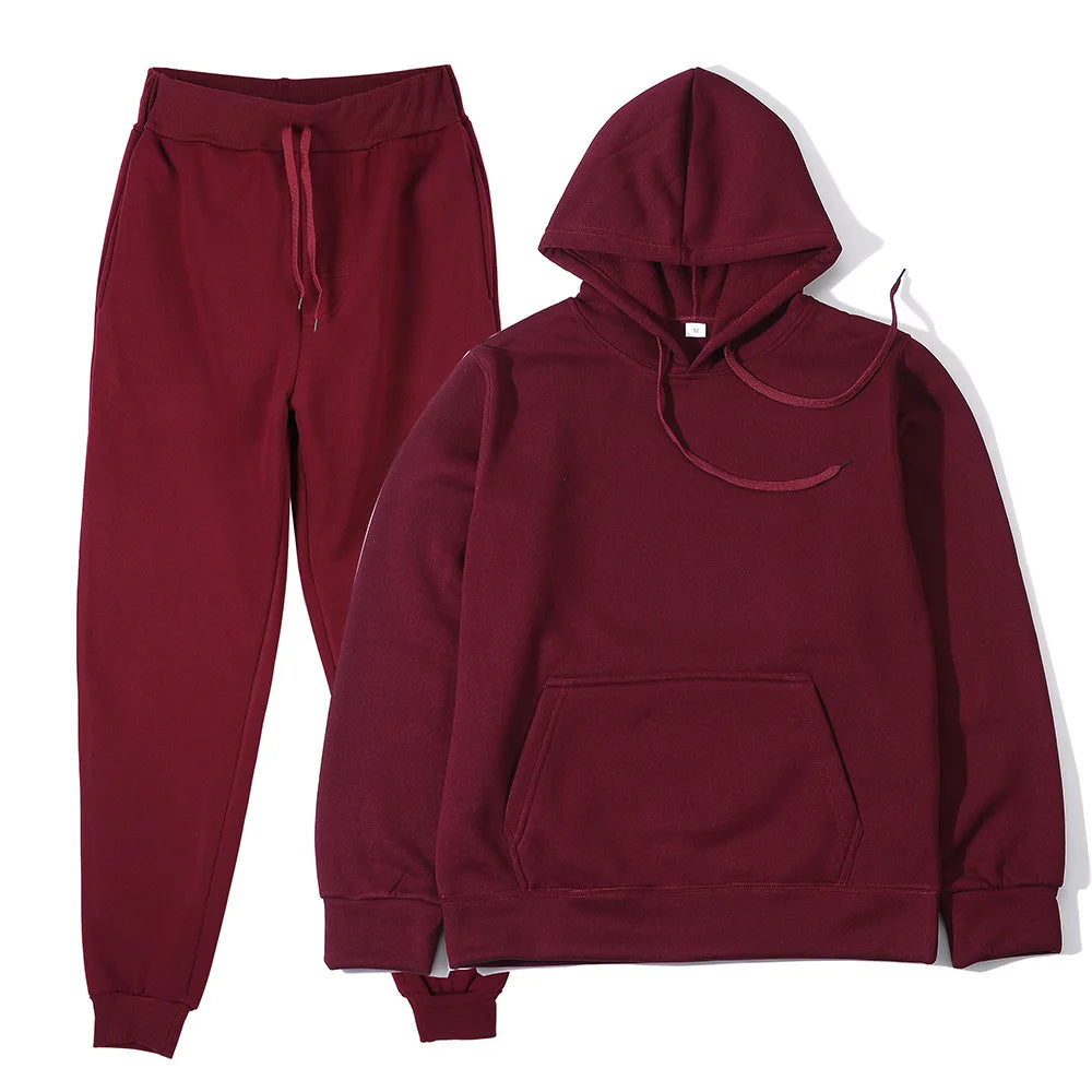 Fashion Hoodie & Sweatpants Tracksuit Set