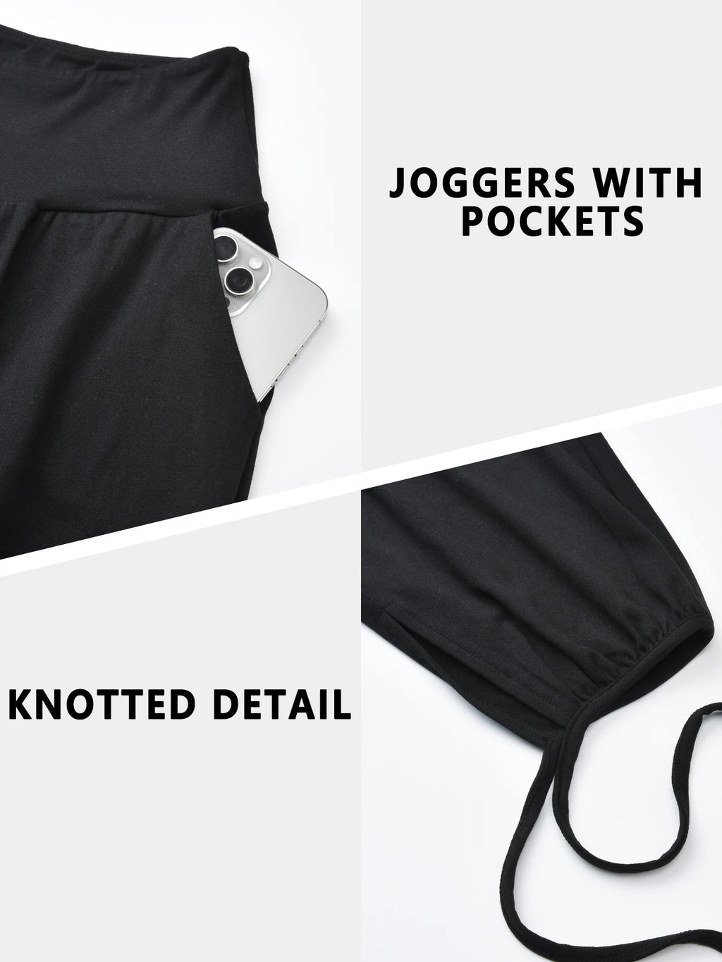 Pantalones capri holgados de yoga para mujer, pantalones deportivos cómodos con bolsillos