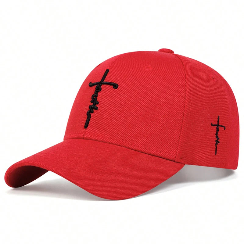 Gorra de béisbol bordada Fashion Faith para hombre y mujer, sombreros de sol de primavera y verano, gorra de algodón Snapback, gorras de camionero Hip Hop unisex