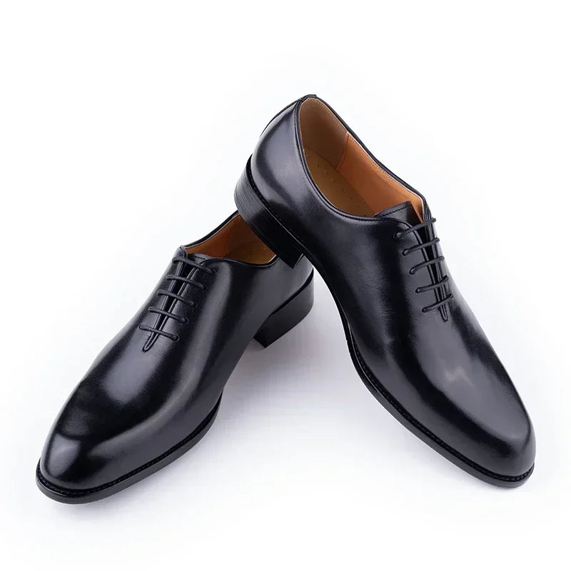 Men's Handmade Genuine Leather Oxford Shoes | Business Casual Dress Shoes