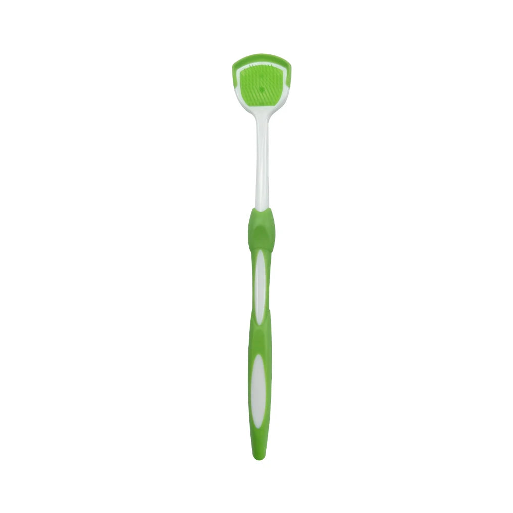 2pcs Tongue Cleaners Adult Kids Reusable Silicone Tongue Scraper Brush Washable Tongue Cleaning Tools Fresh Breath Oral Hygiene