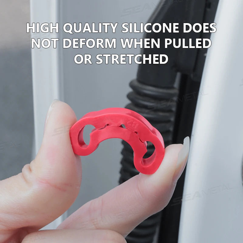 Car Door Shock Absorber Cushion Pads – 4pcs, Soundproof Anti-Vibration, Universal Fit