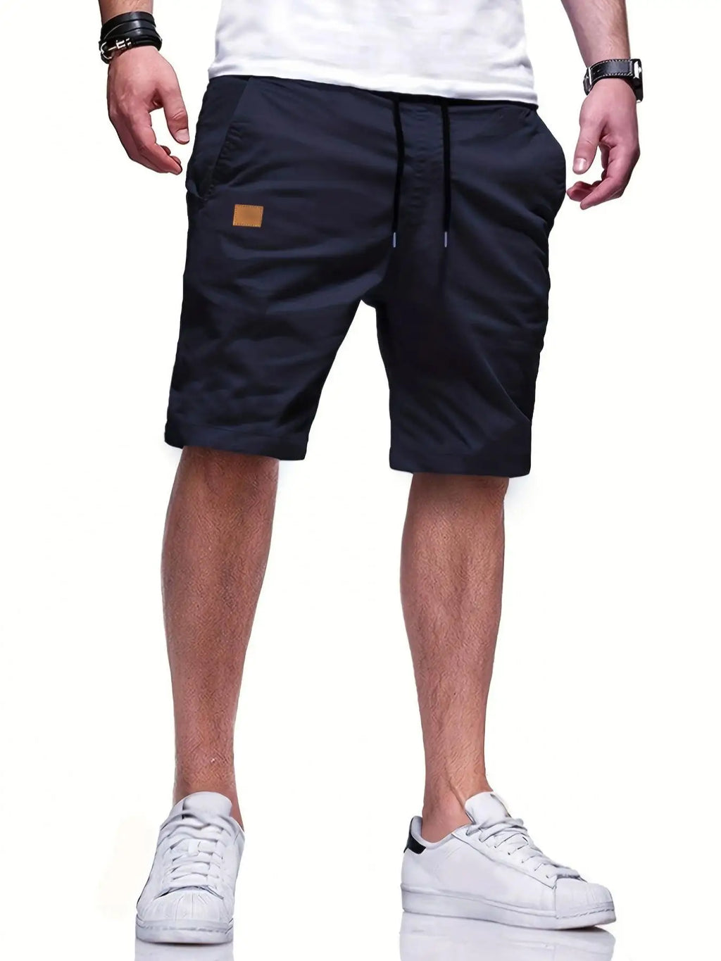 Men's Casual Bermuda Shorts – Elastic Waist Fitness & Jogger Shorts