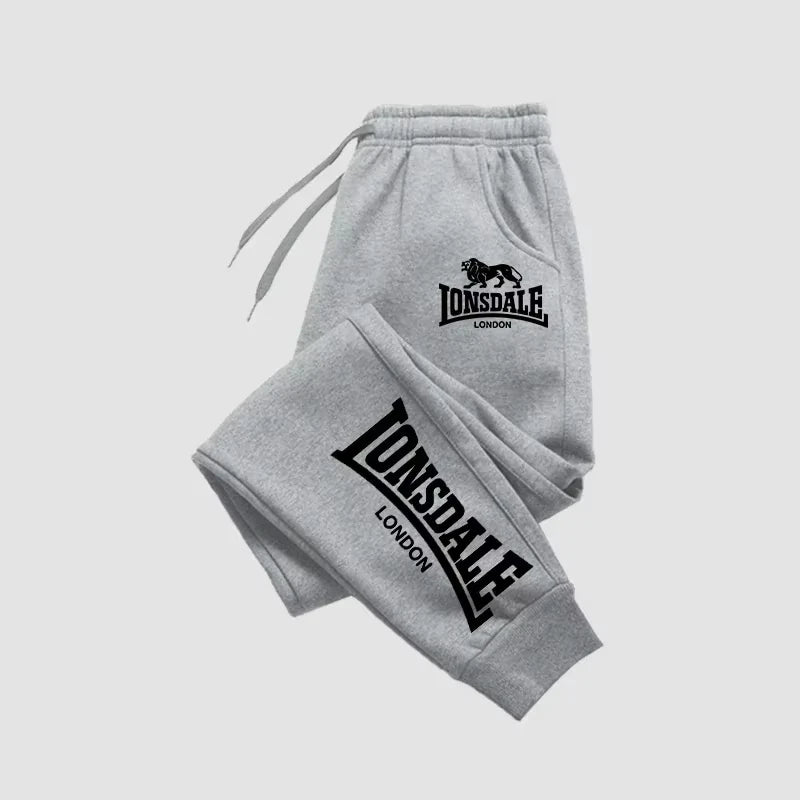 Men’s Printed Waffle Fleece Jogger Pants – Breathable Sport Sweatpants