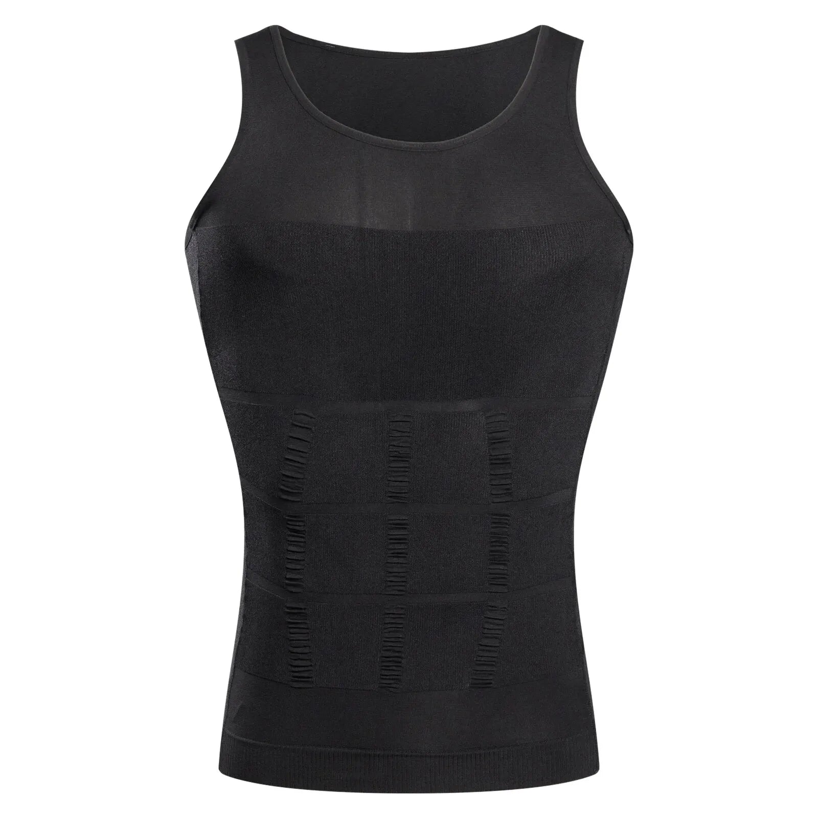 YBFDO Chaleco de compresión adelgazante para hombre, camiseta sin mangas, control de abdomen, para pérdida de peso, faja sin costuras