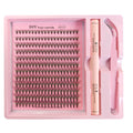 DIY Cluster Lash Kit – Individual Eyelash Extensions with Bond, Seal & Tweezers