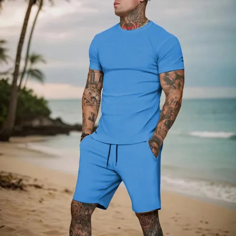 Men's Outdoor Sport T-Shirt & Shorts Set