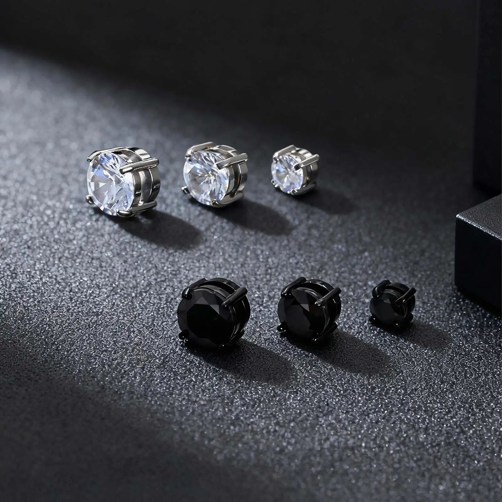 Magnetic Clip-On Zircon Earrings – No Piercing Required