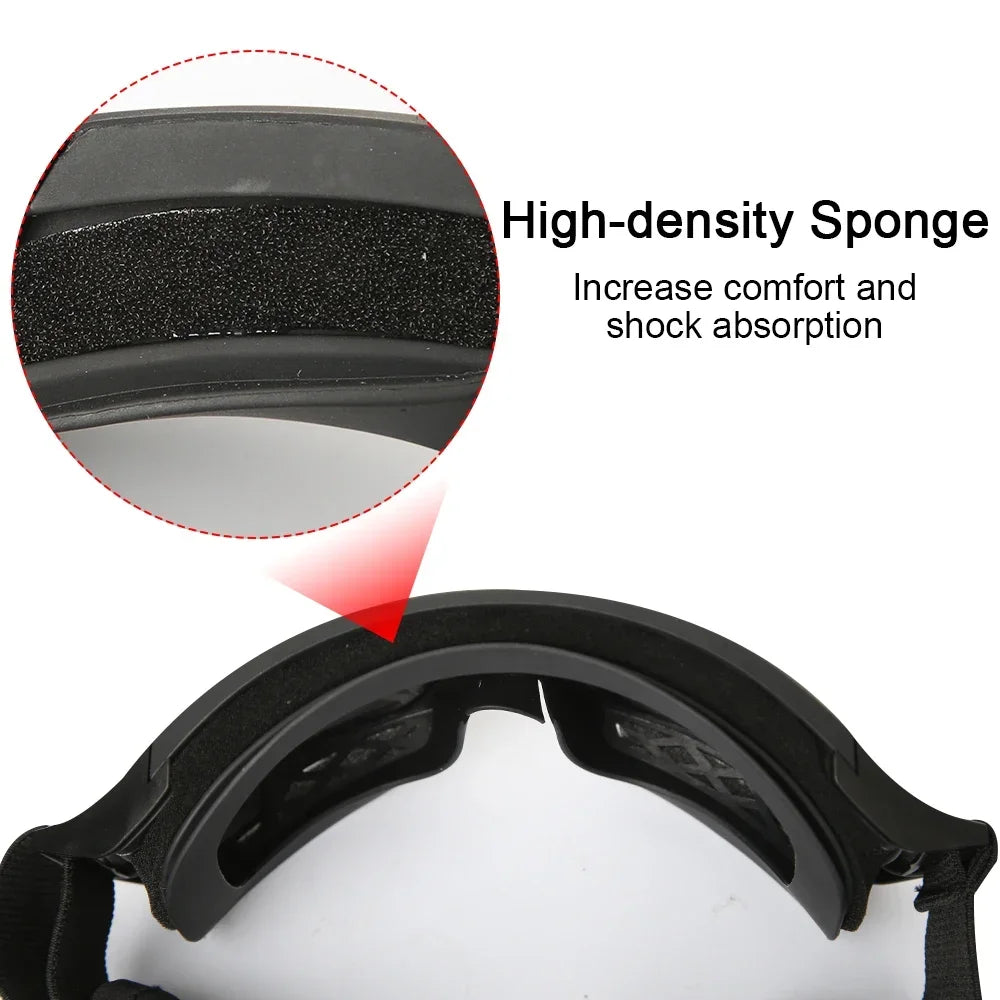 Airsoft Tactical Goggles – 3 Lens Set | Windproof & Dustproof