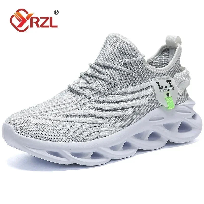 Men's Breathable Mesh Running Sneakers | Lightweight Shock-Absorbing Casual Shoes