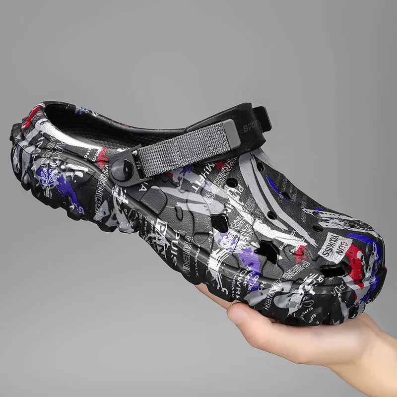 Plus Size Men's Clogs (Size 40–49) – Lightweight EVA Outdoor Sandals