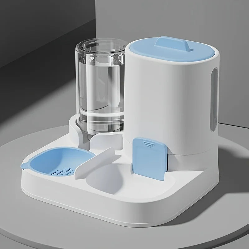 Automatic Gravity-Fed Cat Water Dispenser & Feeder – Spill-Proof, Large Capacity