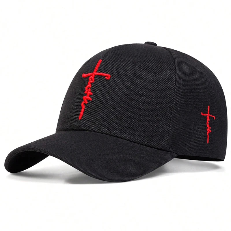 Gorra de béisbol bordada Fashion Faith para hombre y mujer, sombreros de sol de primavera y verano, gorra de algodón Snapback, gorras de camionero Hip Hop unisex