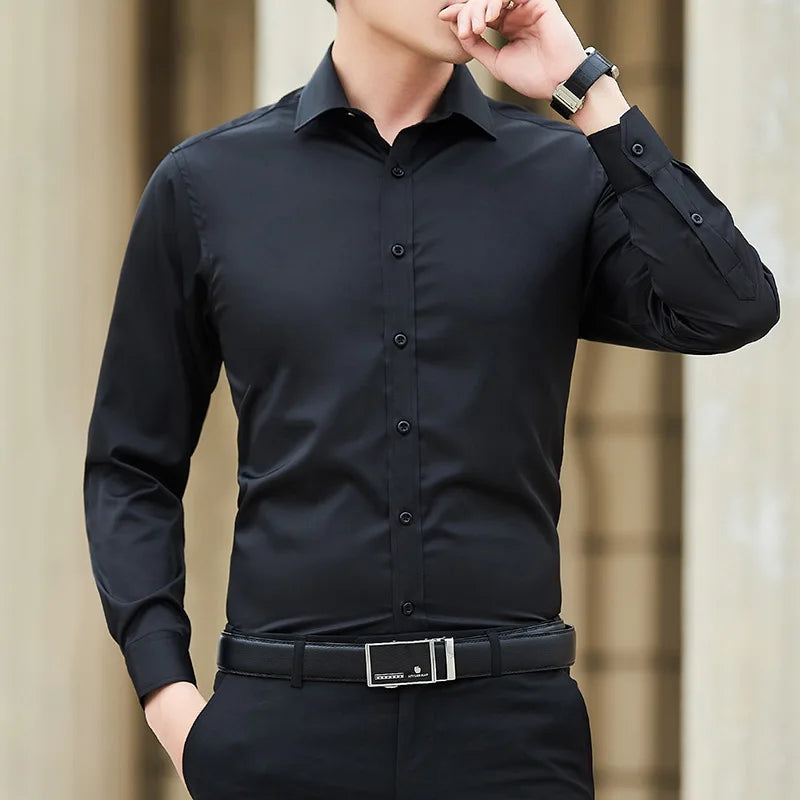 Men's Plus Size Slim Fit Dress Shirt