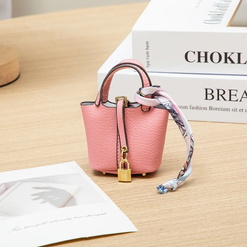 Mini Bucket Bag — Portable Earphone Case, Coin Purse & Small Accessory Bag