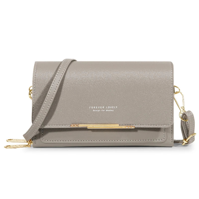 Korean Style Multi-Card Wallet Bag — Large Capacity Phone Pocket Shoulder Bag