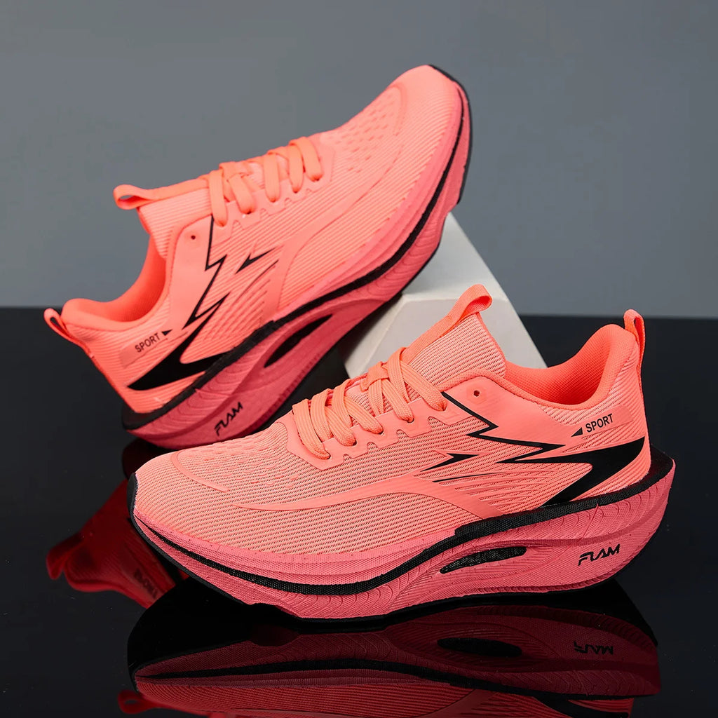 Men's Geometric Running Sneakers | Lightweight Breathable Athletic Shoes