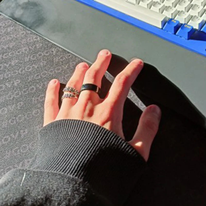 Smart Temperature-Sensitive Mood Ring | Stainless Steel | Waterproof