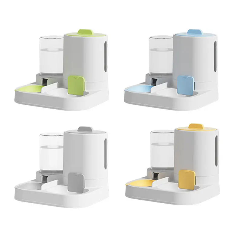 Automatic Gravity-Fed Cat Water Dispenser & Feeder – Spill-Proof, Large Capacity