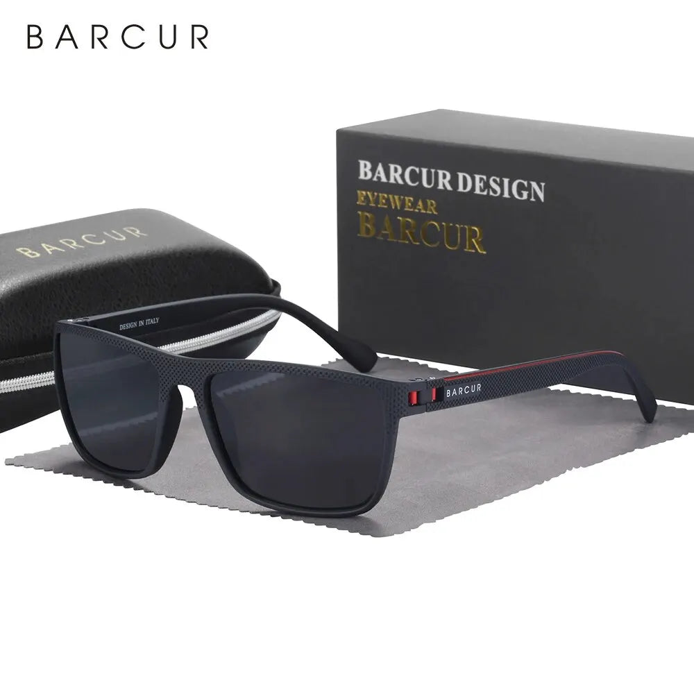 BARCUR TR90 Polarized Sunglasses – UV400 Lightweight Sport Frame