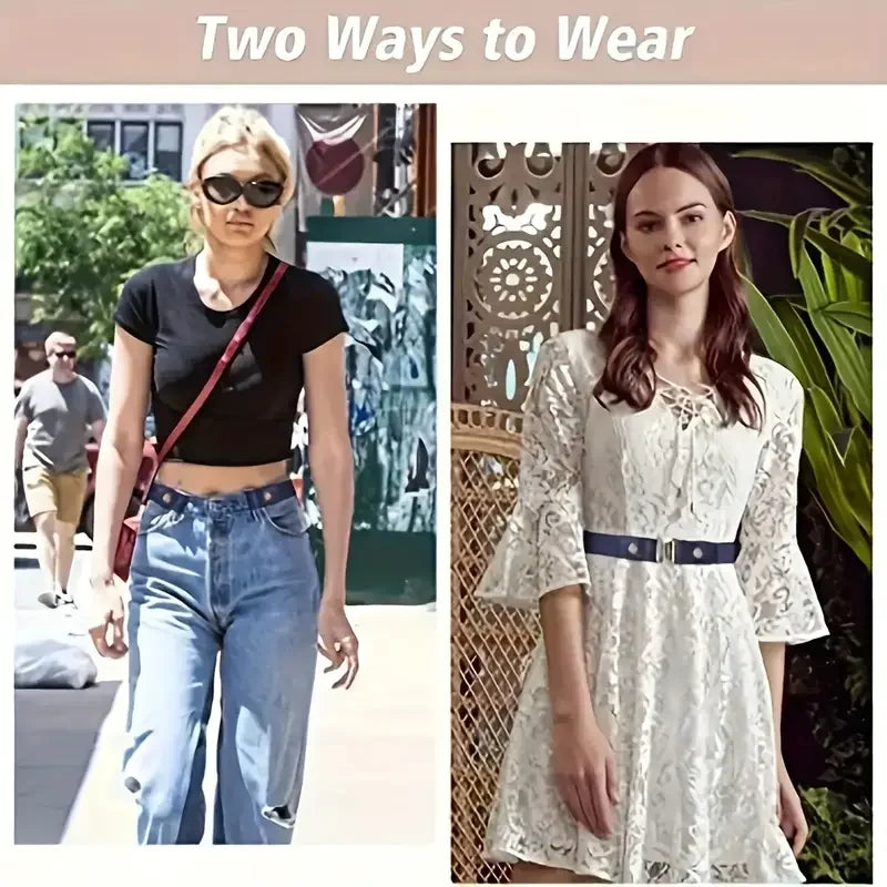 Traceless Invisible Elastic Belt – No-Show Waistband for Jeans & Pants | Unisex