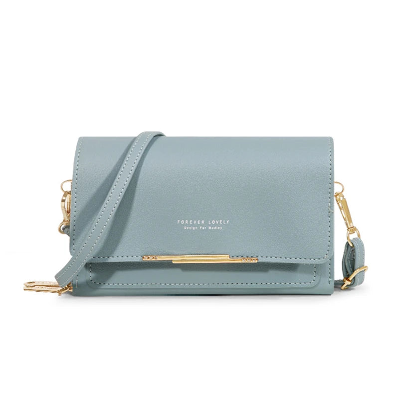 Korean Style Multi-Card Wallet Bag — Large Capacity Phone Pocket Shoulder Bag