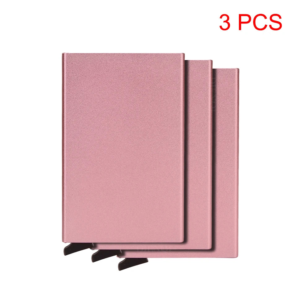RFID Metal Pop-Up Wallet – Slim Minimalist Card Holder for Men & Women