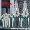 Foldable 18-in-1 Wire Stripping & Crimping Pliers – Electrician Multi-Tool