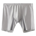 Men's Ice Silk Extended Leg Boxer Shorts – Slim Mid-Rise Underwear