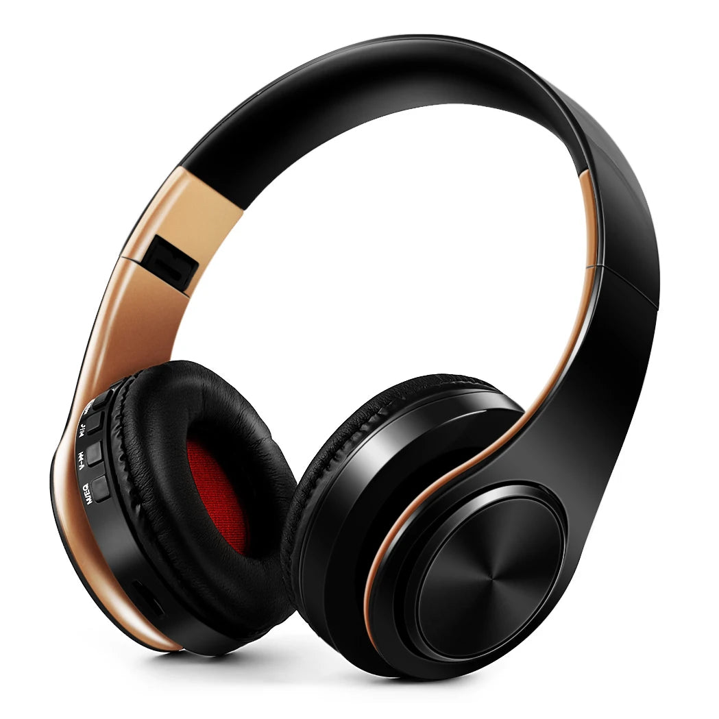 Wireless Bluetooth Over-Ear Headphones | 20Hr Battery, FM Radio & TF Card