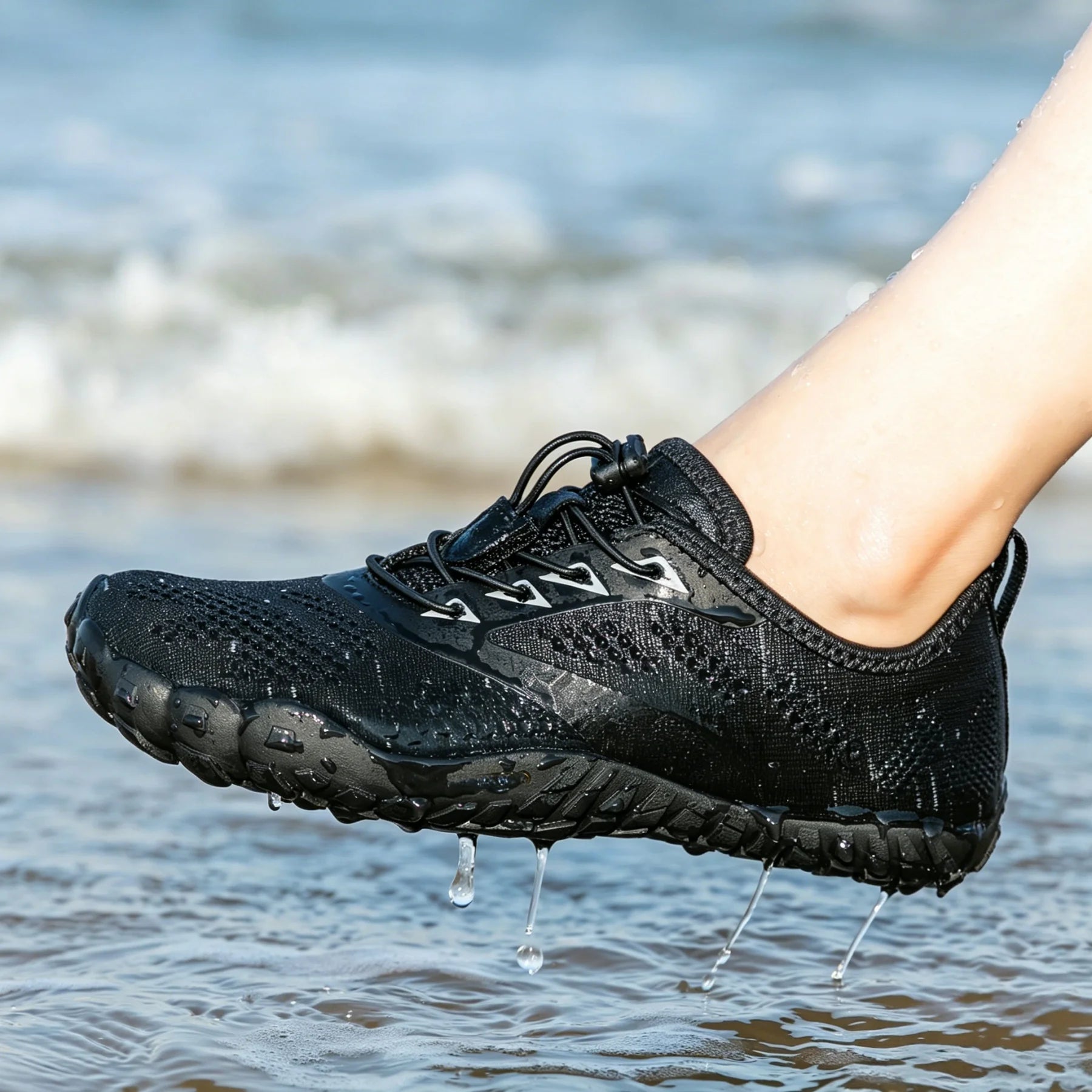 Wide Toe Barefoot Shoes | Men's Minimalist Water Shoes for Trail Running & Climbing