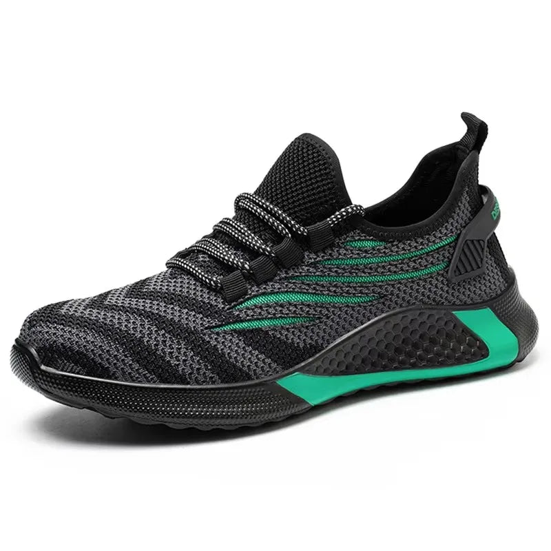 Women's Steel Toe Safety Sneaker – Colorful Knit Work Shoe