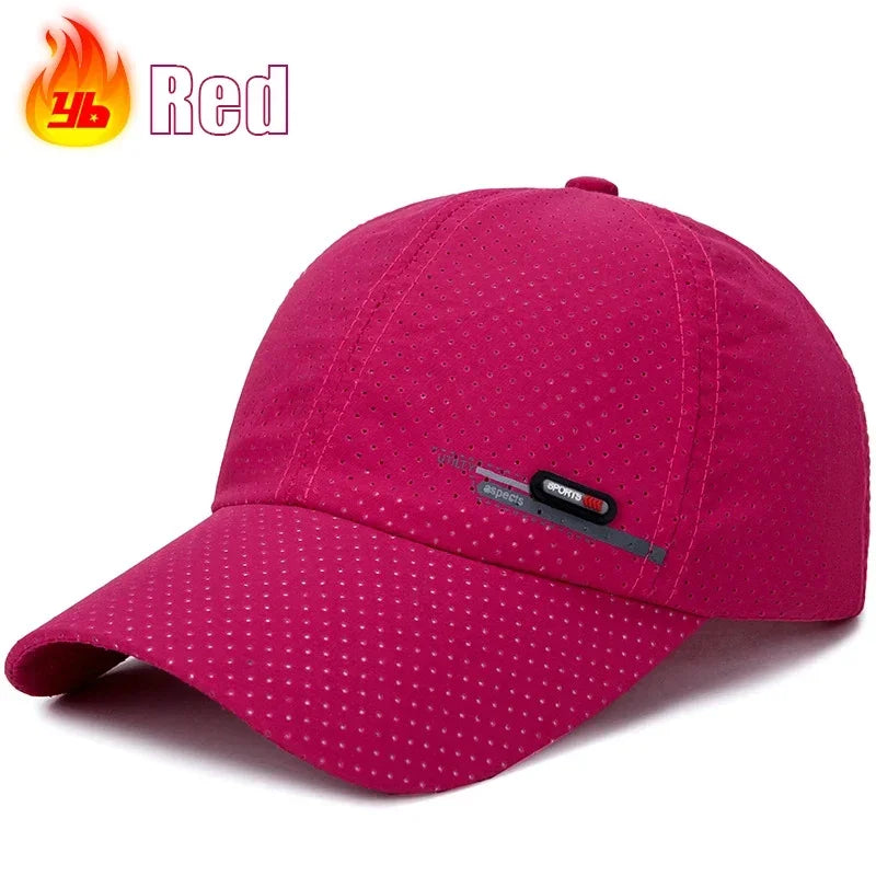 Summer new breathable perforated quick-drying hat for men fishing sun protection baseball cap cycling travel Sun Hat