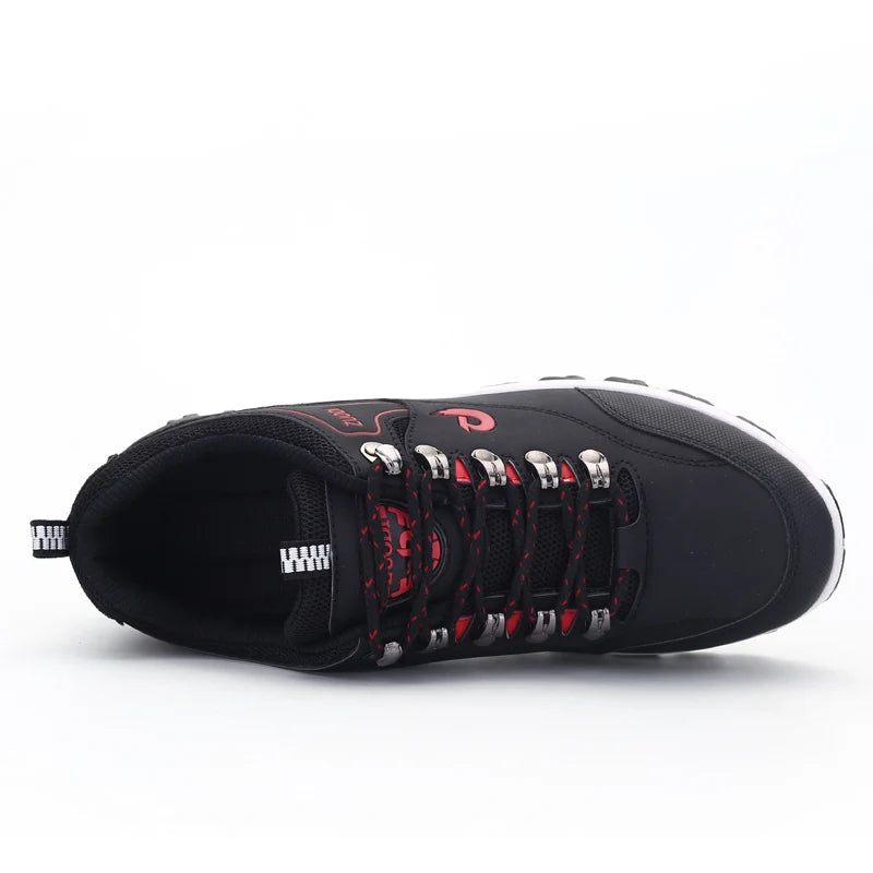 Men's Leather Casual Sneakers | Lightweight EVA Walking Shoes