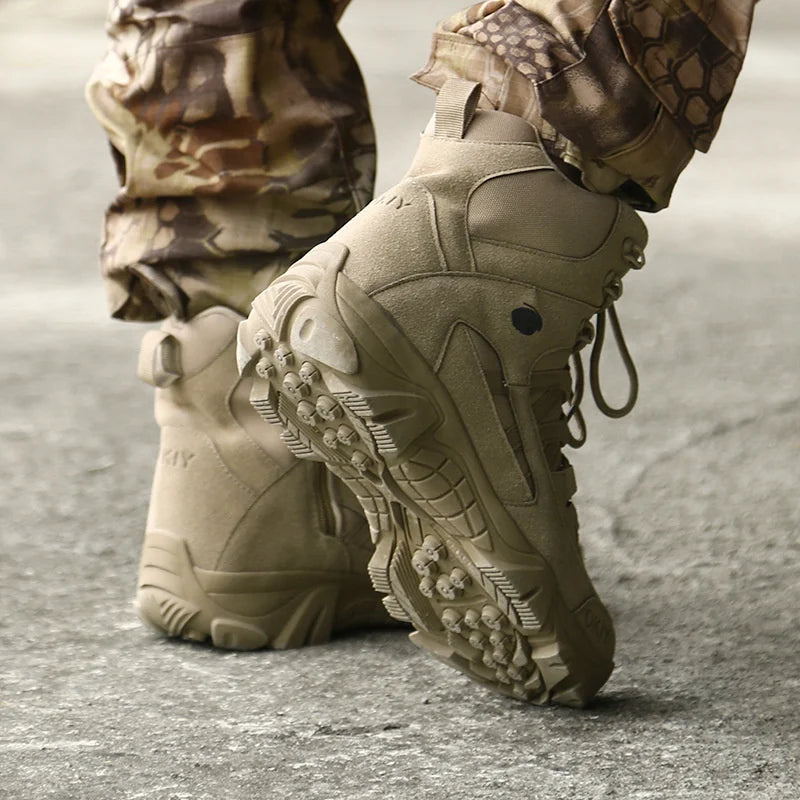Men's Tactical Ankle Boots | Waterproof Outdoor Hiking & Work Boots