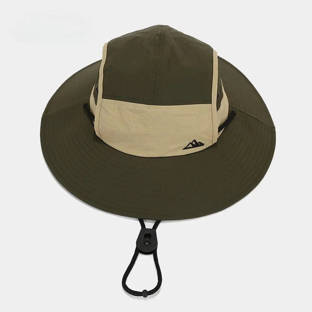 Summer Outdoor Sun Protection Hat for Women Men Hiking Fishing Sunscreen Visor Cap Large Brim Shawl Quick Drying Fisherman Hat
