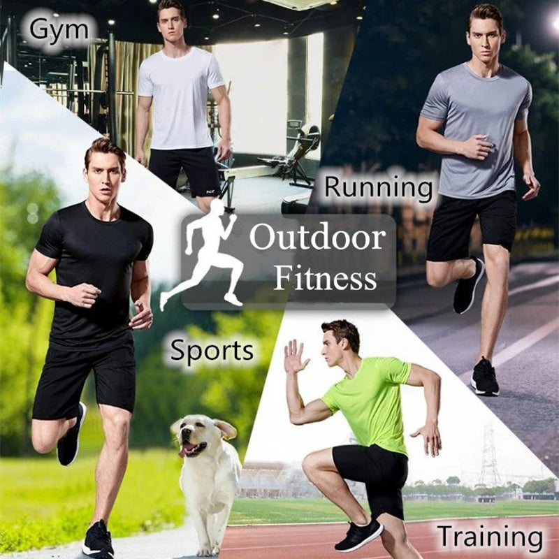 Men's Quick-Dry Athletic T-Shirt – Moisture Wicking, Gym & Running, Sizes M-4XL