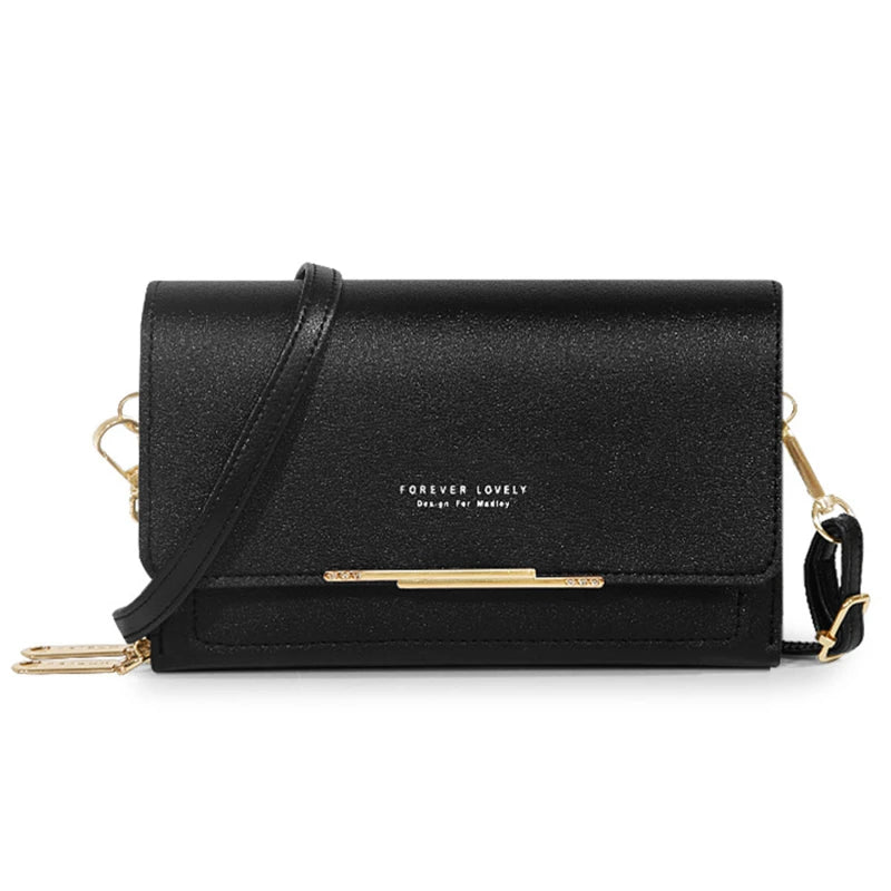 Korean Style Multi-Card Wallet Bag — Large Capacity Phone Pocket Shoulder Bag