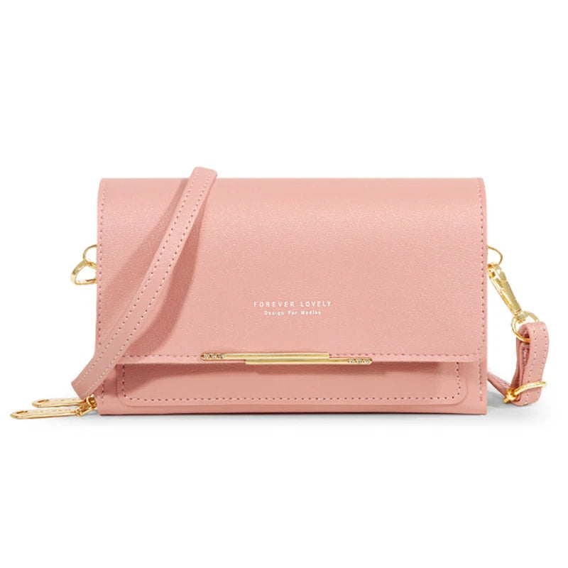Korean Style Multi-Card Wallet Bag — Large Capacity Phone Pocket Shoulder Bag