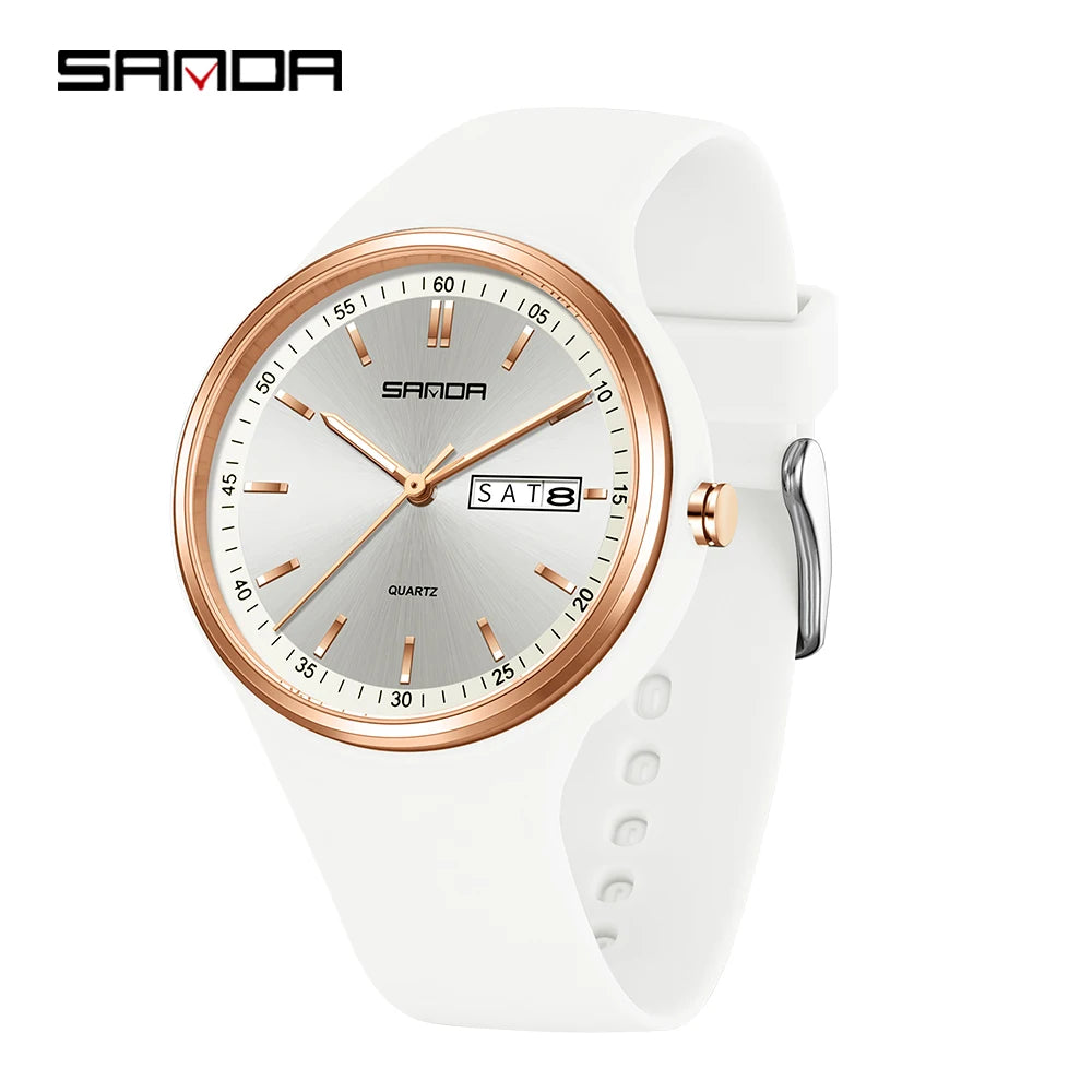 SANDA 6213 Women's Sport Digital Watch | Dual Calendar | Luminous | Water Resistant | 8 Colors