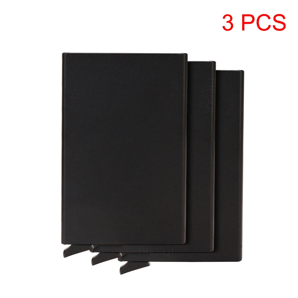 RFID Metal Pop-Up Wallet – Slim Minimalist Card Holder for Men & Women