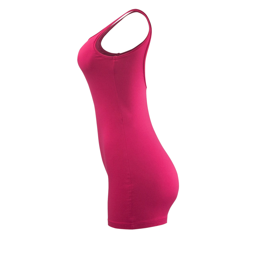 Women's Tank Romper – Sleeveless Body-Con Mini Shorts Jumpsuit